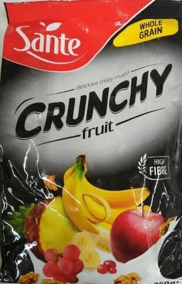 Фото - хрустящие овсяные хлопья с фруктами Sante Crunchy fruit