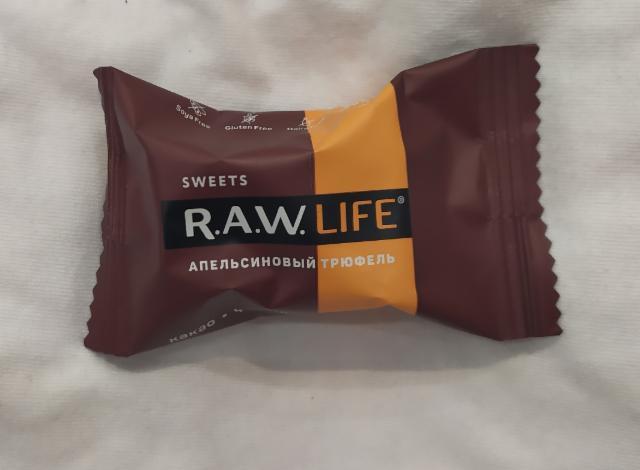 Фото - Sweets R.A.W. LIFE апельсиновый трюфель (Raw Life)