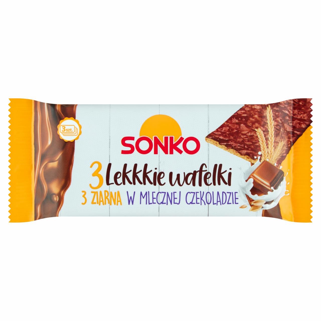 Фото - Вафли 3 зерна в молочном шоколаде 3Lekkkie wafelki Sonko