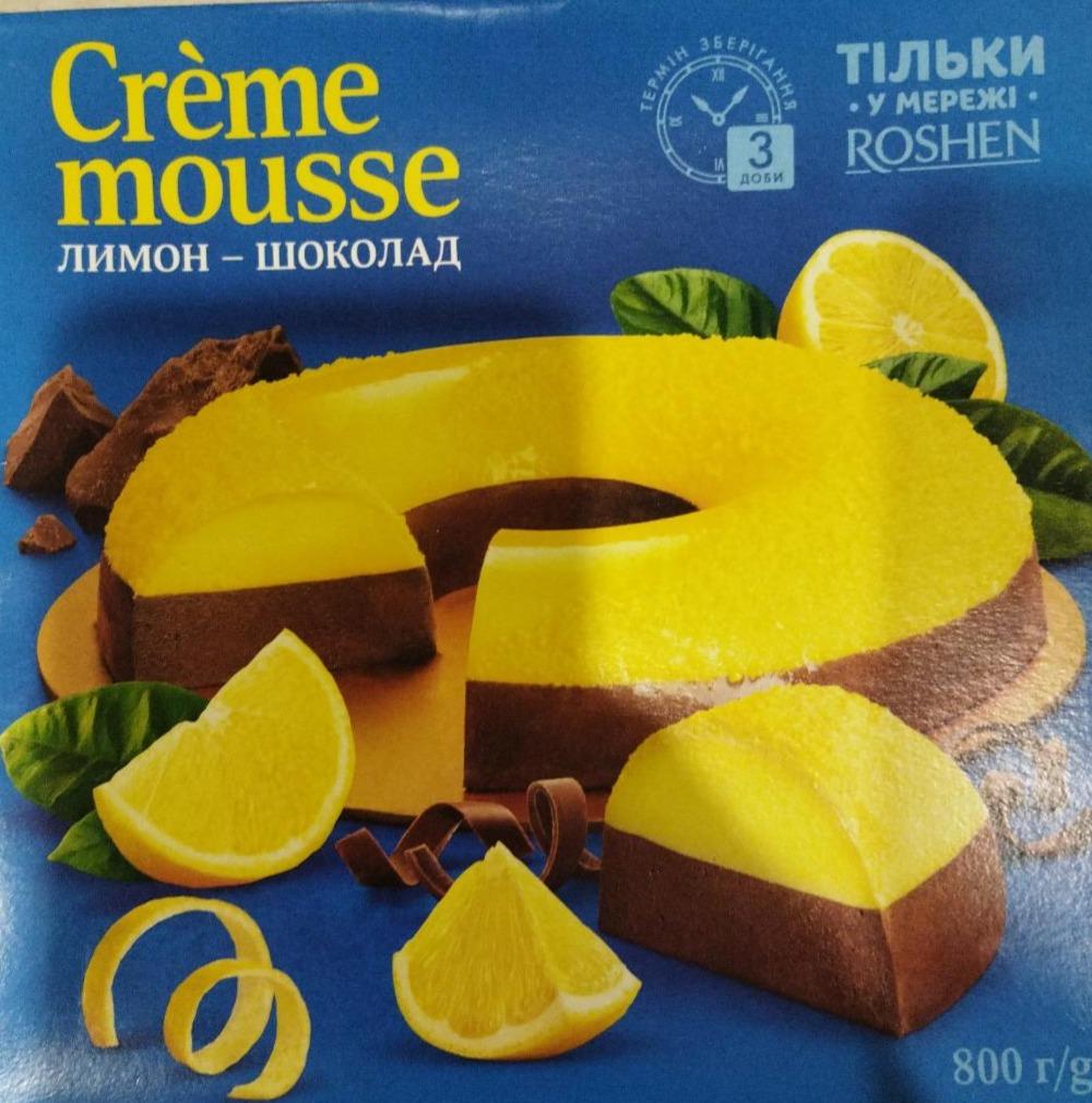 Фото - Торт лимон-шоколад Creme Mousse Рошен Roshen