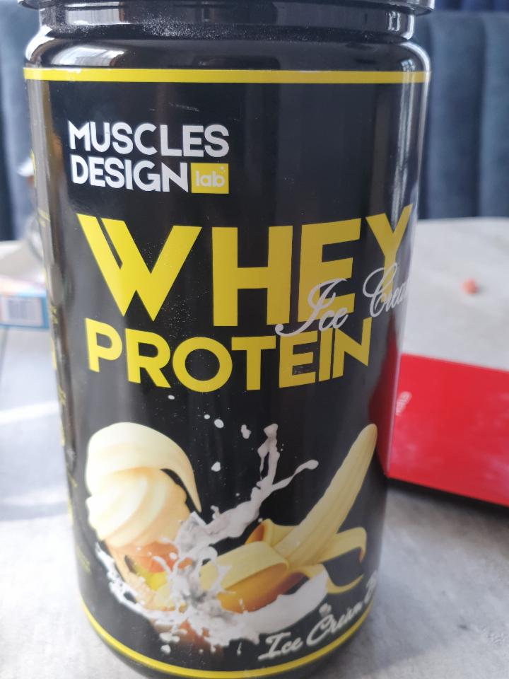 Фото - сывороточный протеин со вкусом банана Muscles Design lab