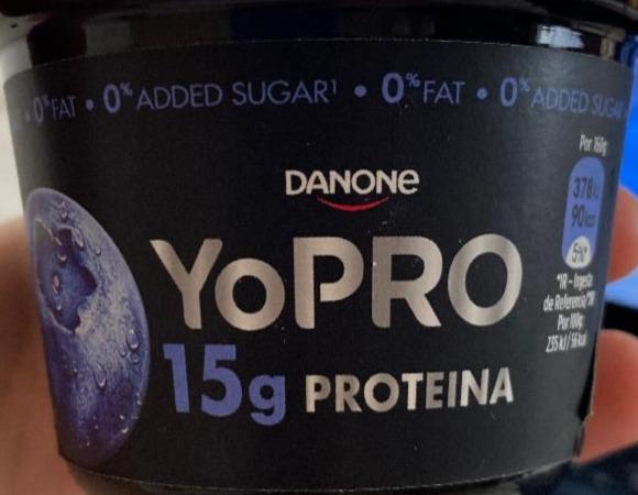 Фото - YoPro йогурт с черникой DANONE