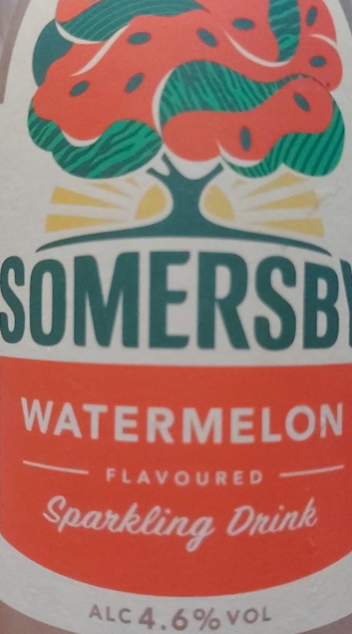 Фото - газированный напиток со вкусом арбуза Somersby