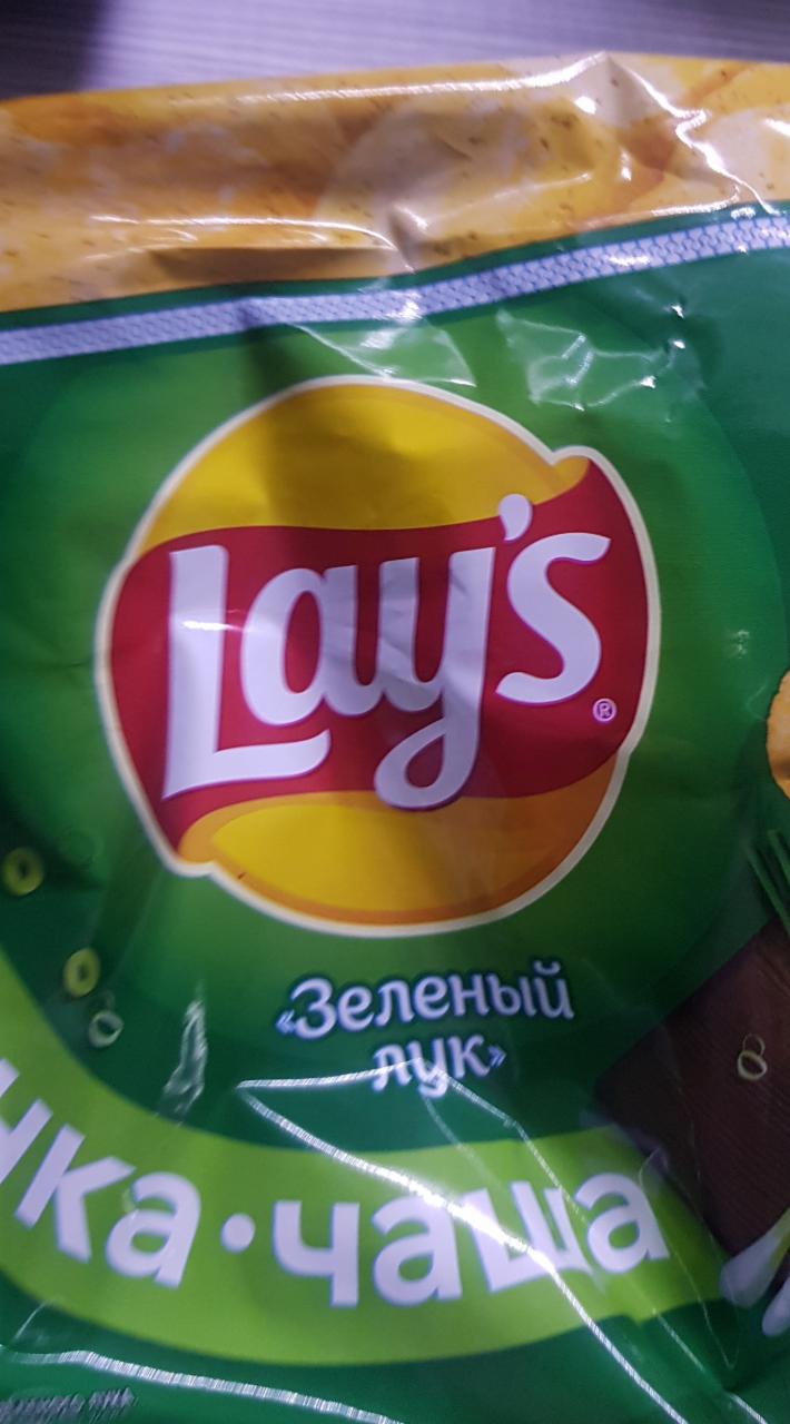 Фото - чипсы картофелные зеленый лук Lay's