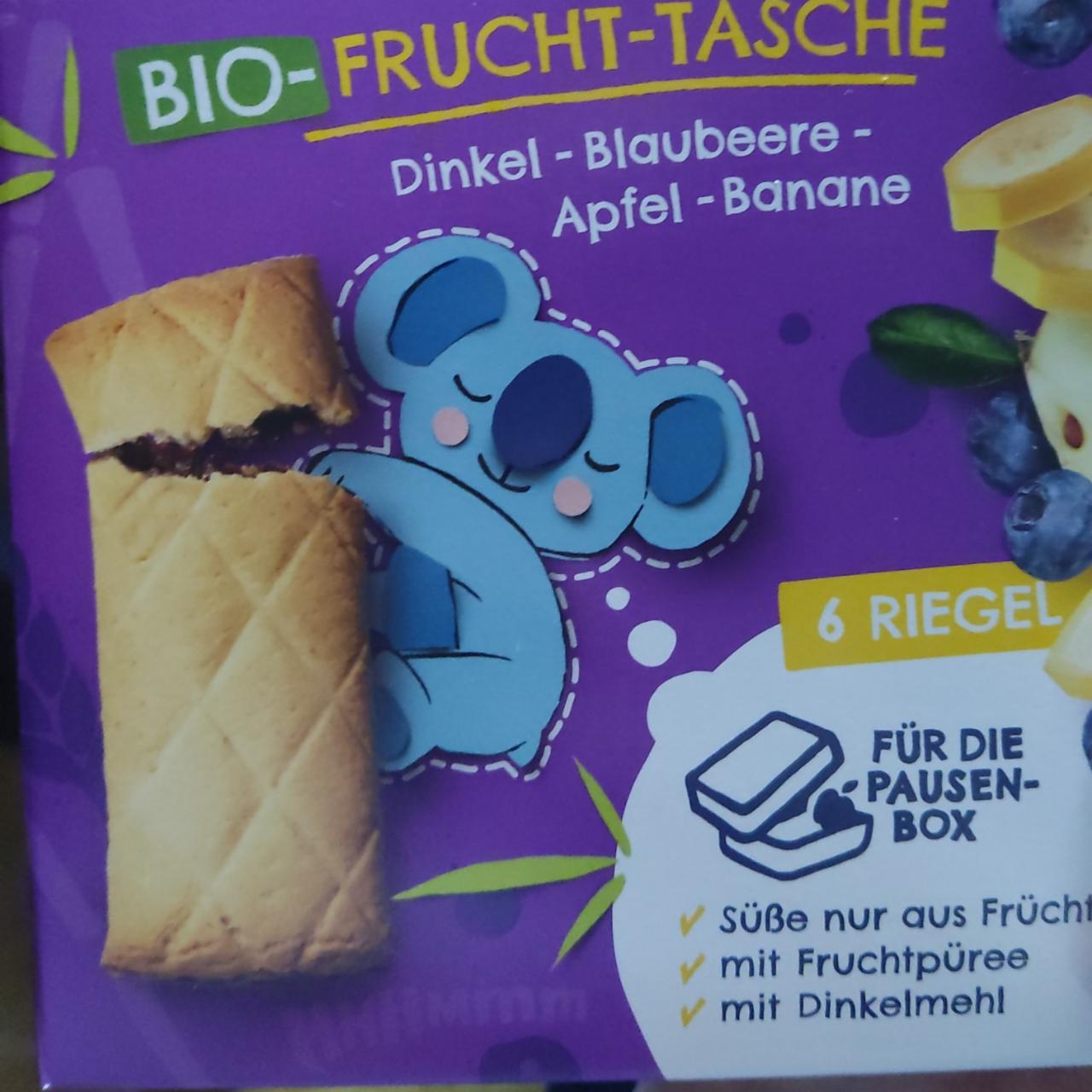 Фото - Pausenfreund Bio-Frucht-Tasche Dinkel-Blaubeere-Apfel-Banane FruchtBar