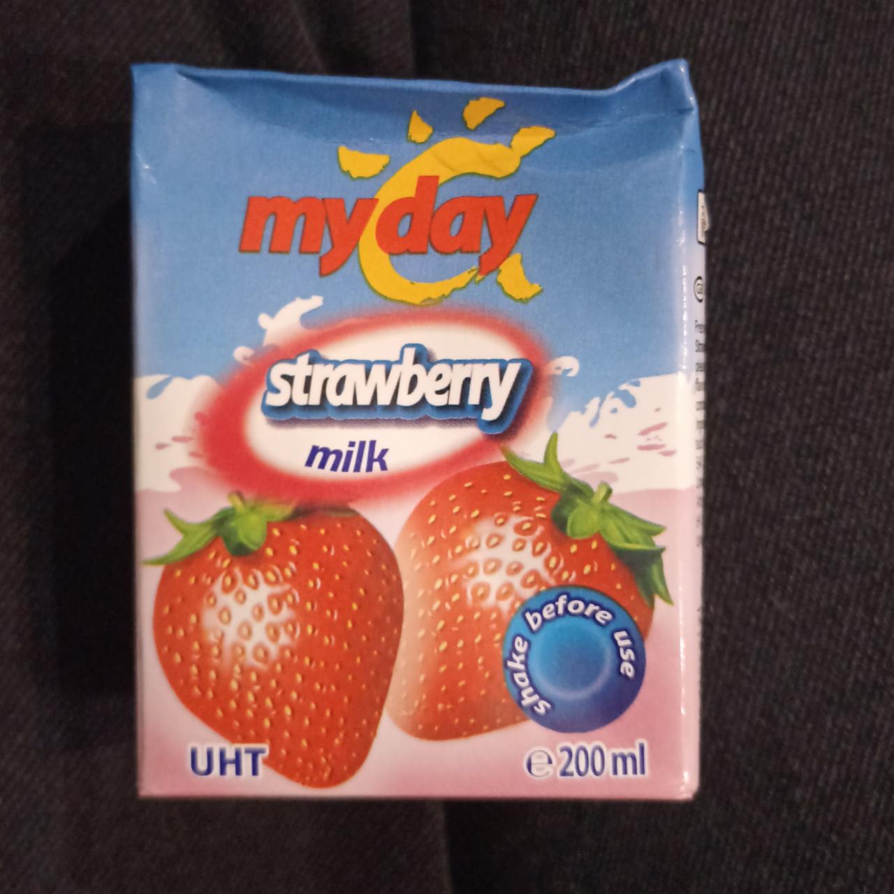 Фото - Молоко клубничное Strawberry Milk My Day