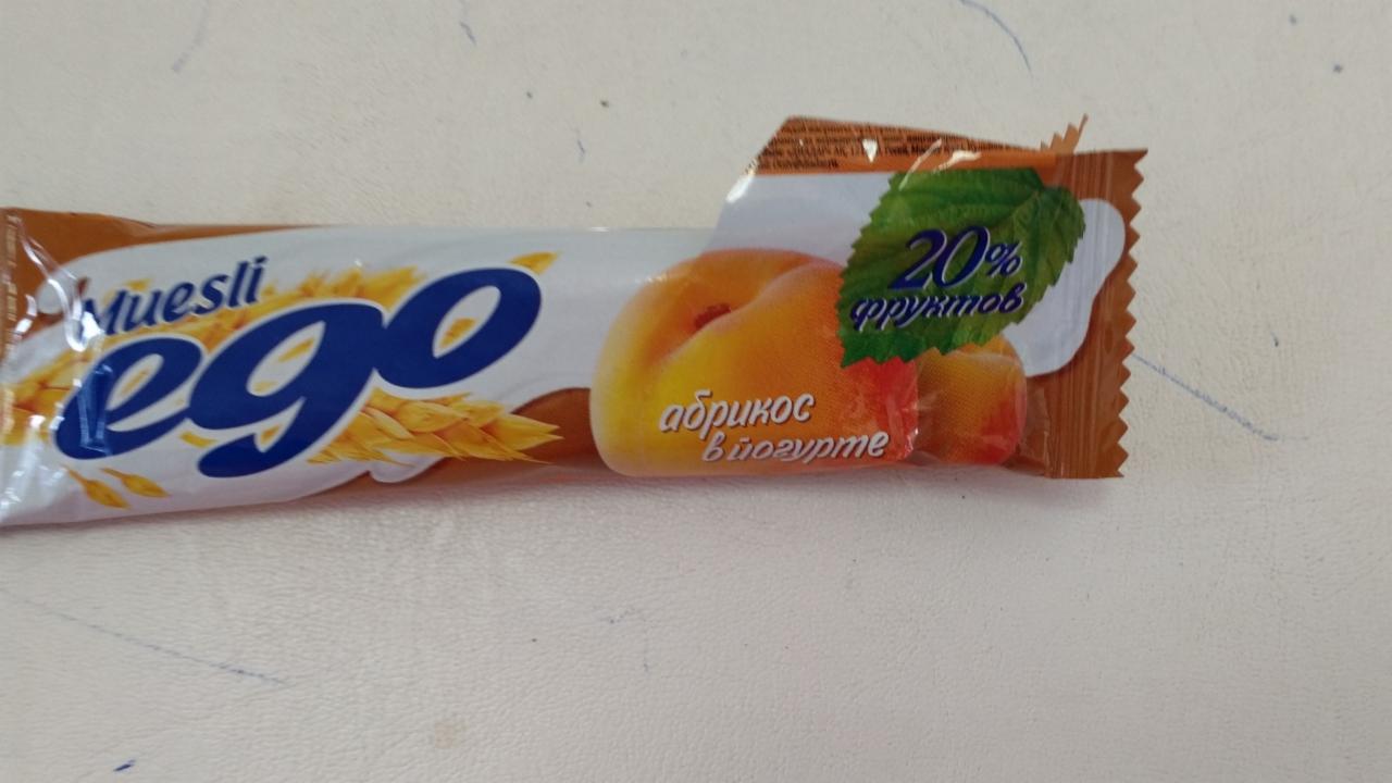 Фото - Батончик-мюсли абрикос в йогурте Ego