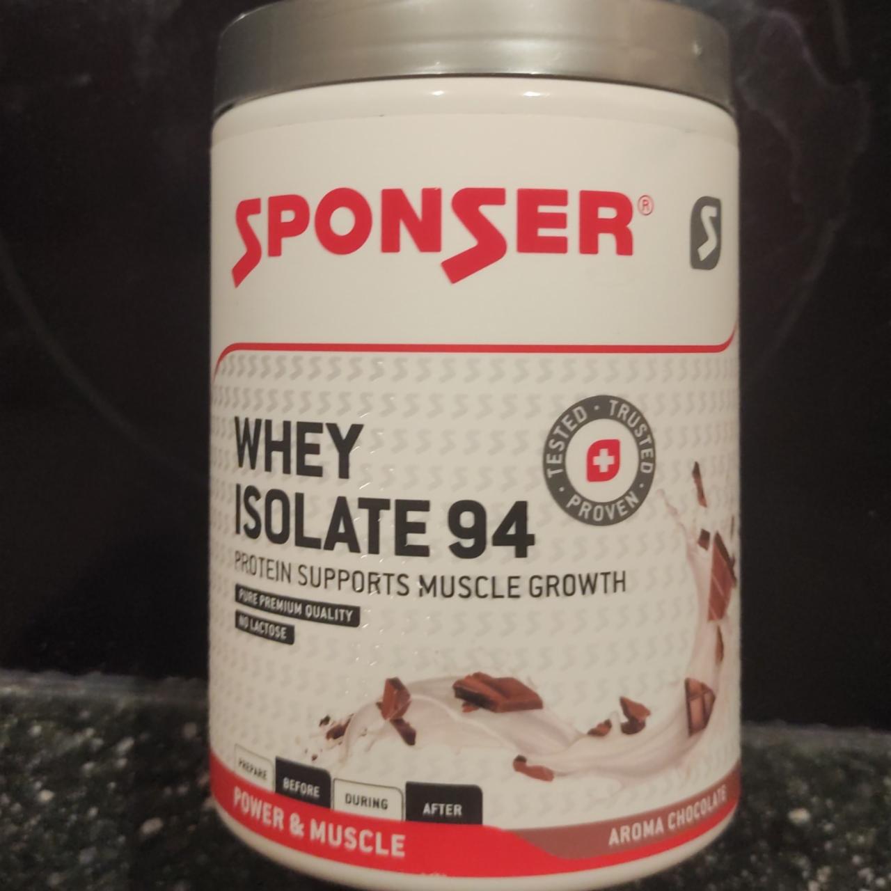 Фото - Whey Isolate 94 Protein Aroma Chocolate Sponser