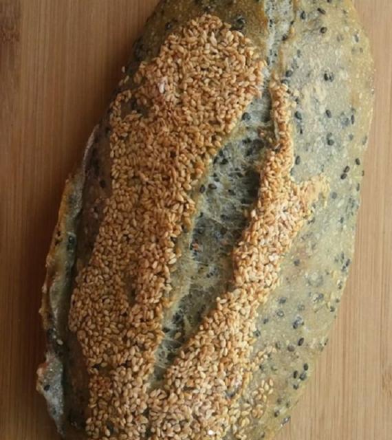 Фото - Хлеб зерновой с кунжутом