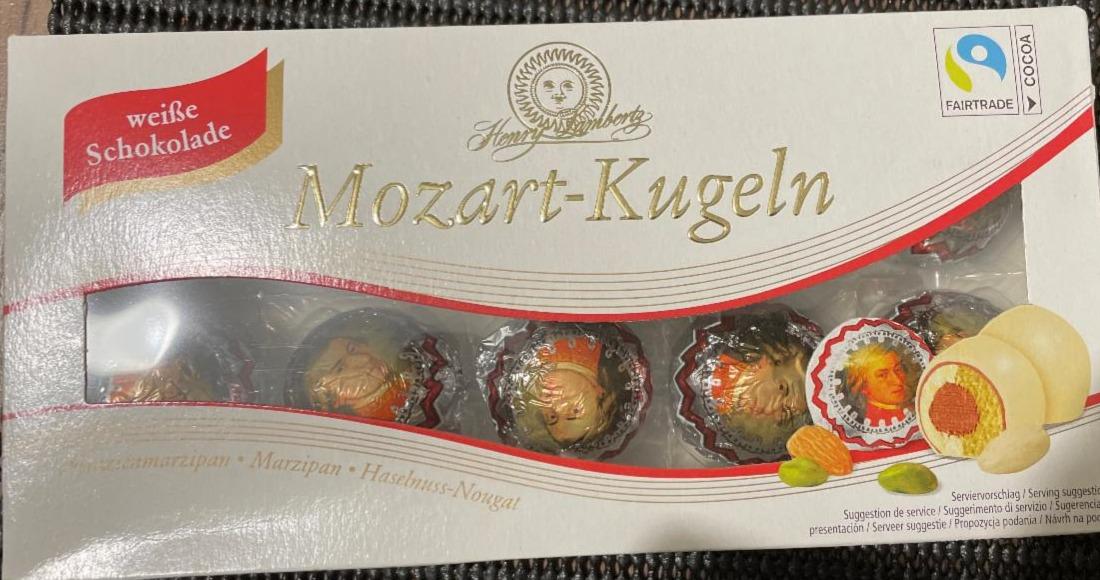 Фото - Henry Lambertz Mozart-kugeln в белом шоколаде Schluckwerder