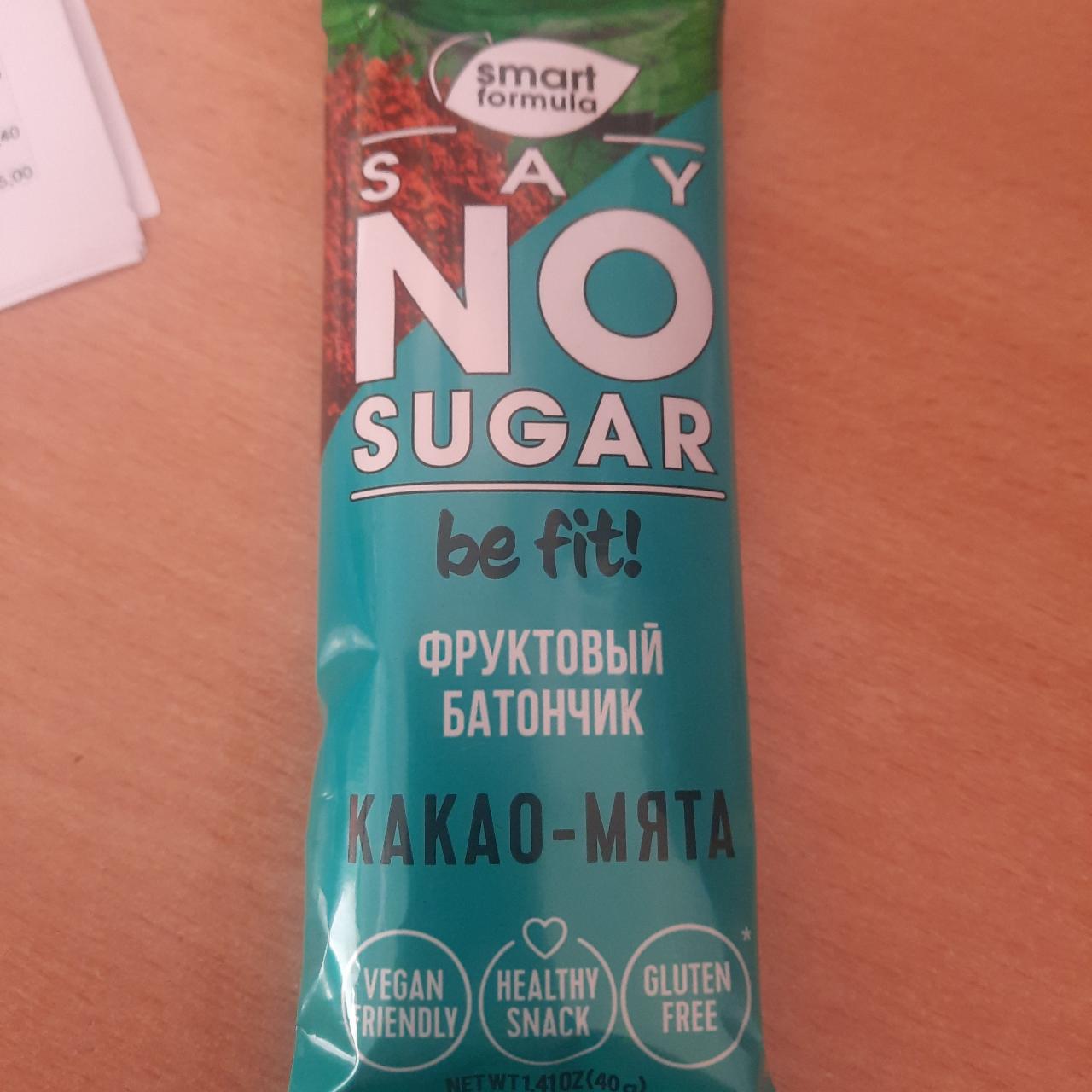 Фото - Фруктовый батончик say no sugar какао-мята Smart formula