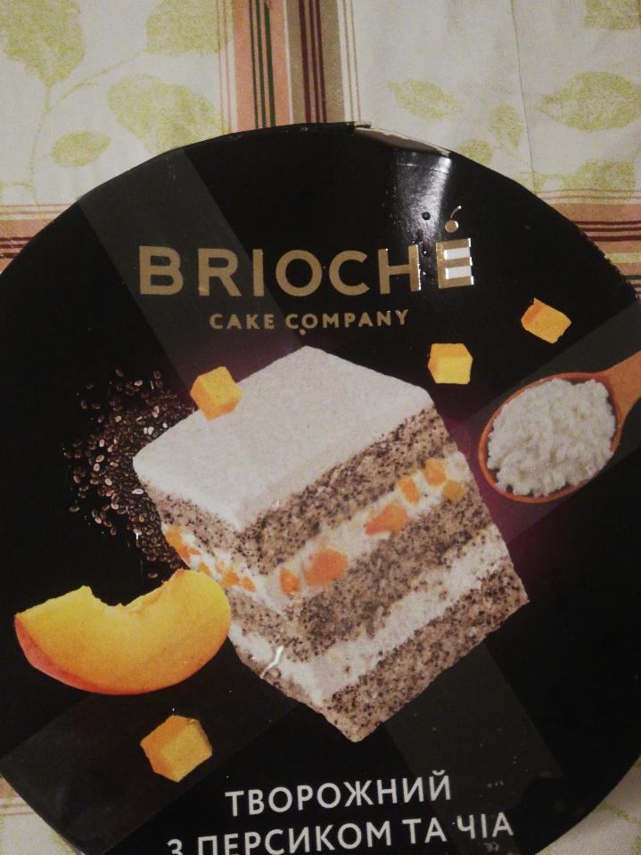 Фото - творожный торт с персиком Brioche
