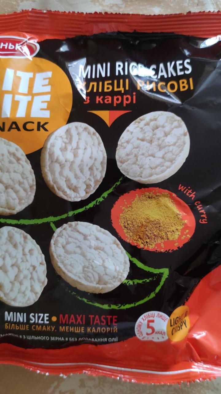 Фото - lite bite snack рисовые чипсы с карри Жменька
