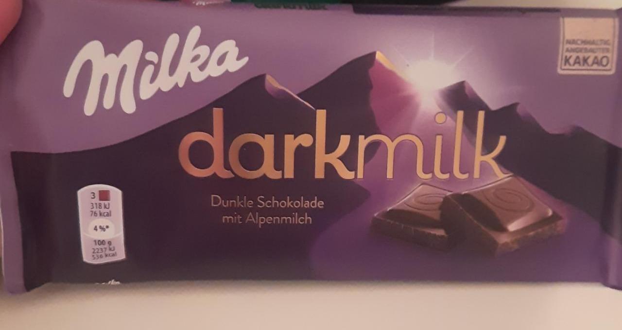 Фото - Шоколад Черный DarkMilk с альпийским молоком Milka