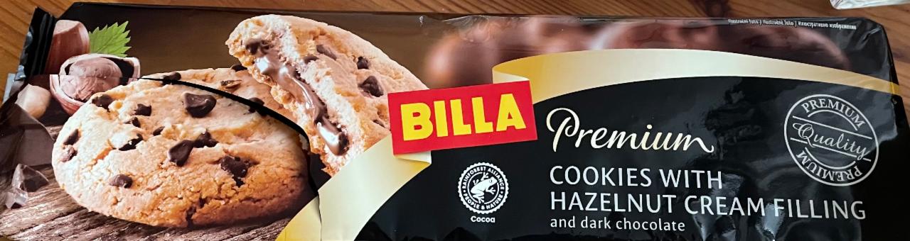 Фото - Cookies with hazelnut cream and chocolate Billa