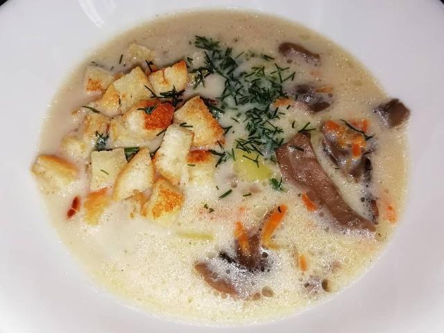 Фото - Грибной суп с плавленым сырком