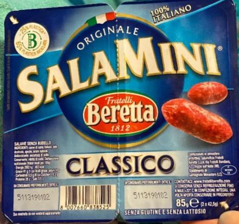 Фото - мини колбаски салями классические Salamini Beretta