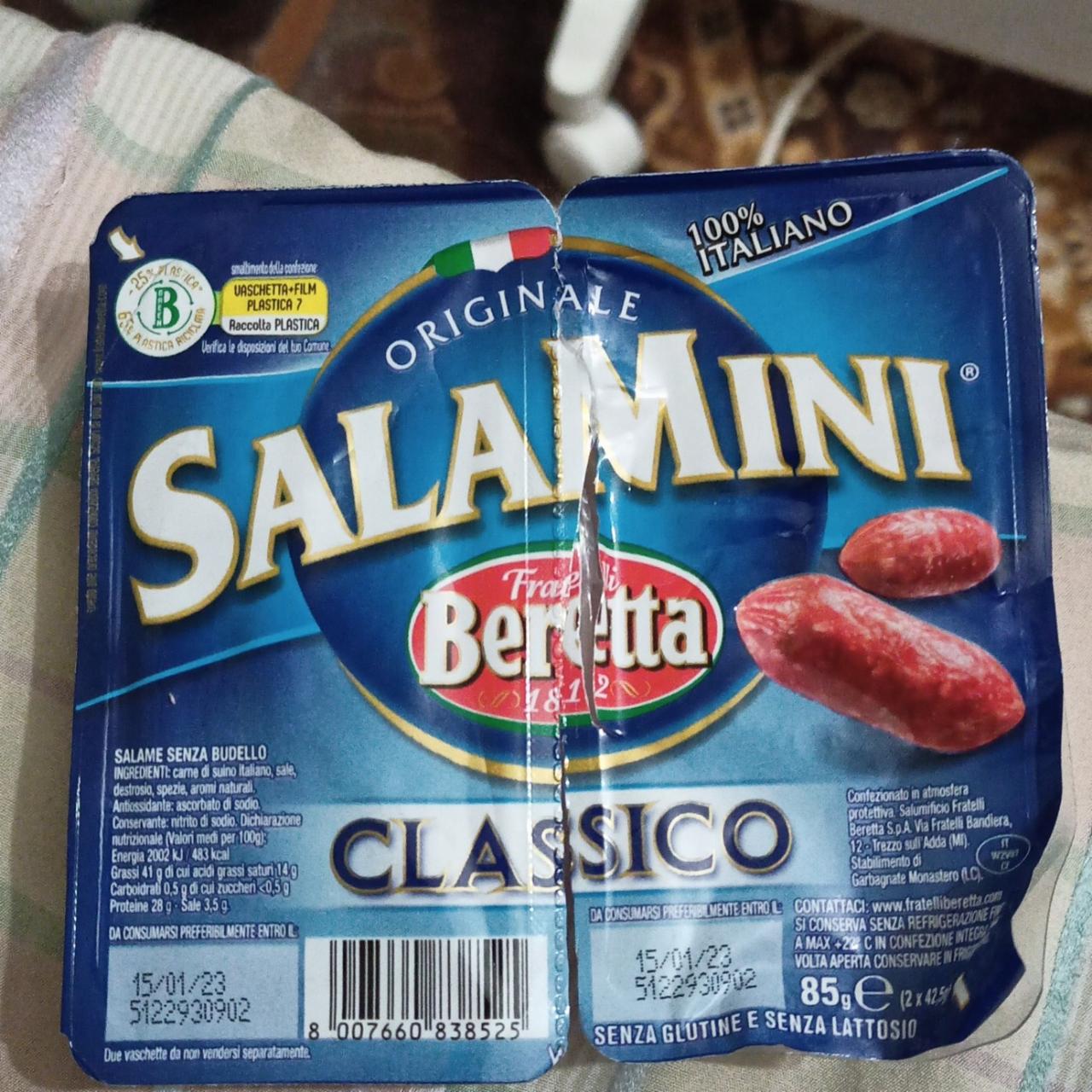 Фото - мини колбаски салями классические Salamini Beretta