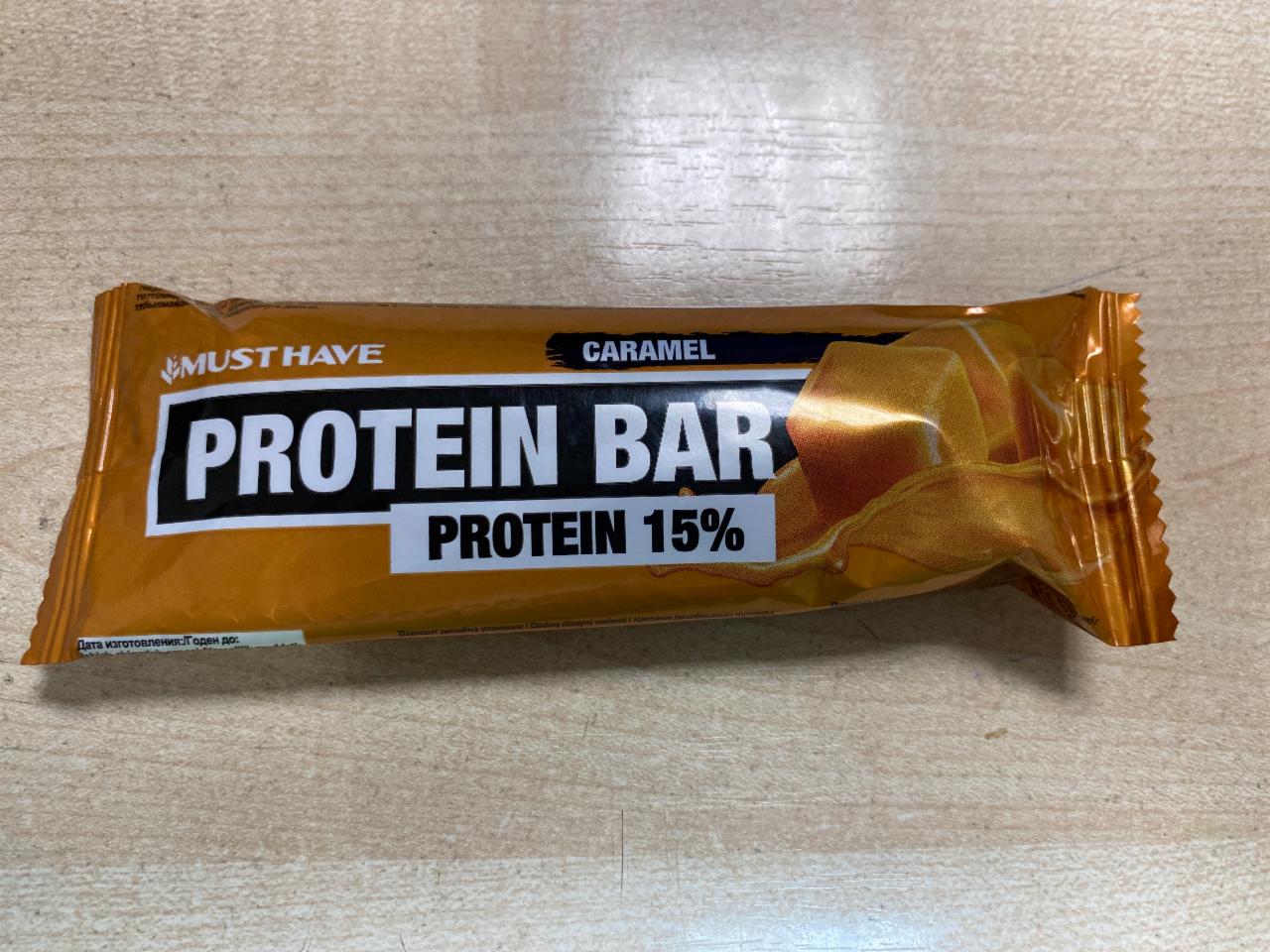 Фото - Батончик протеин-карамель Protein bar caramel 15% Must have