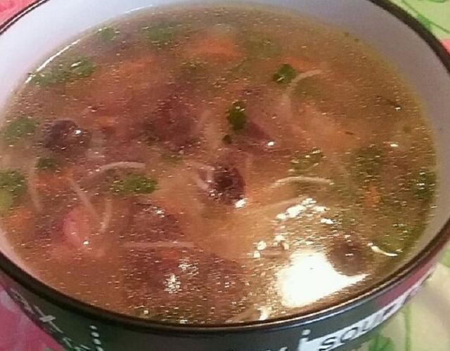 Фото - Грибной суп с вермишелью