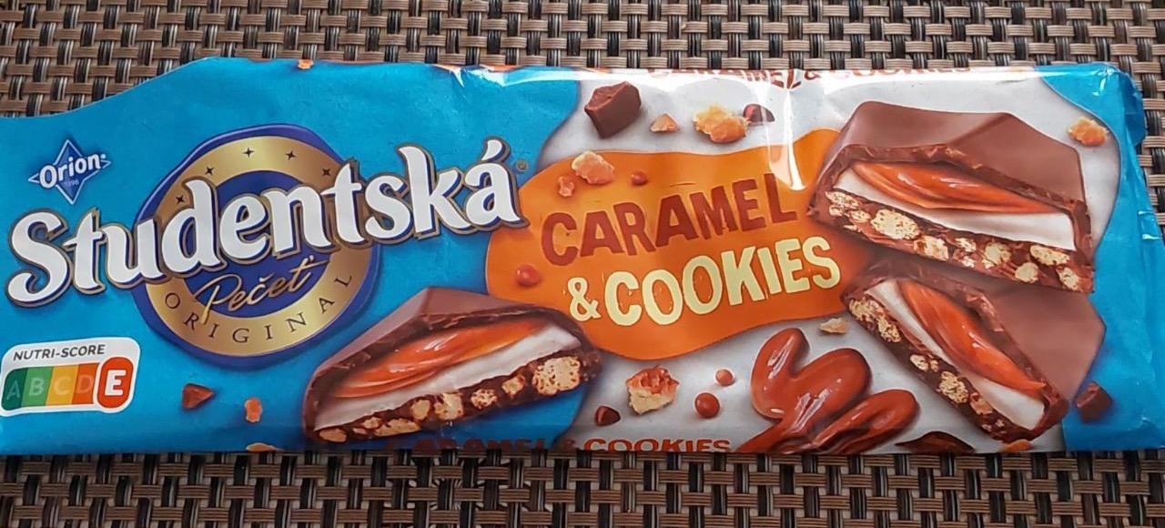 Фото - Шоколад карамель-печенье Caramel & Cookies Studentska Orion