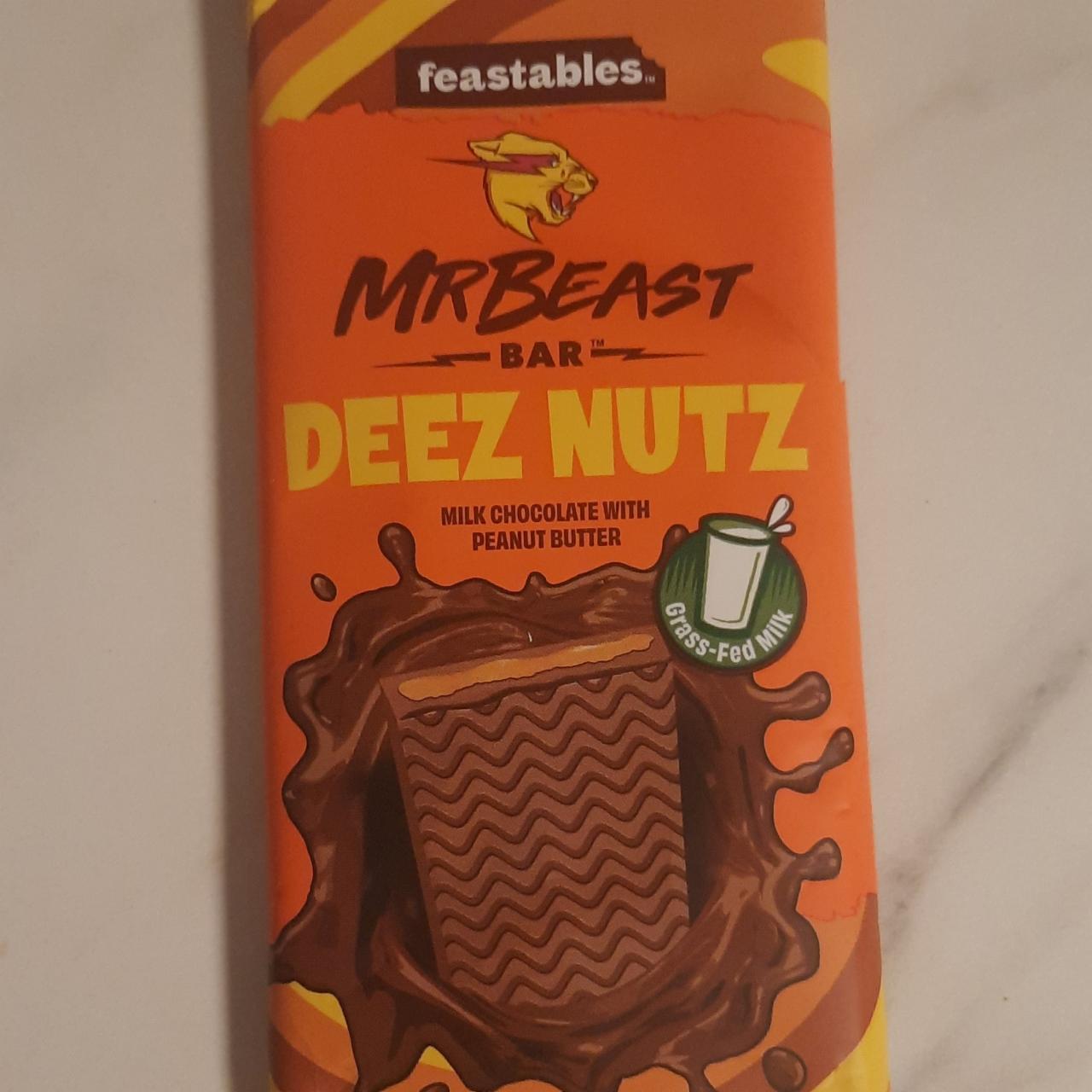 Фото - MR Beast молочный шоколад с арахисовой пастой Feastableas