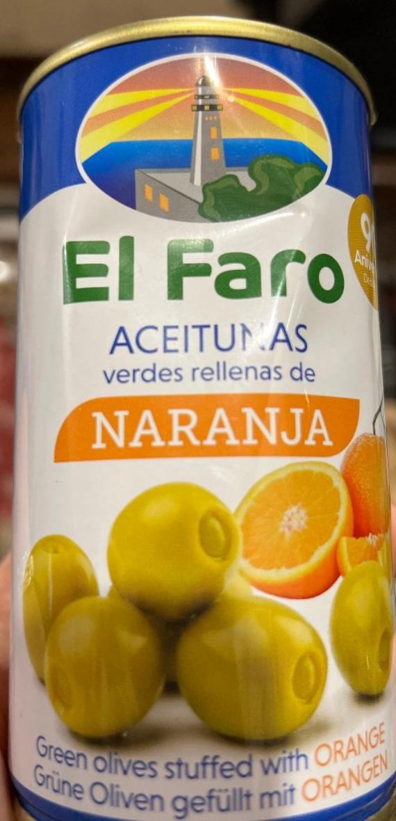 Фото - Оливки зеленые фаршированные апельсином Naranja El Faro