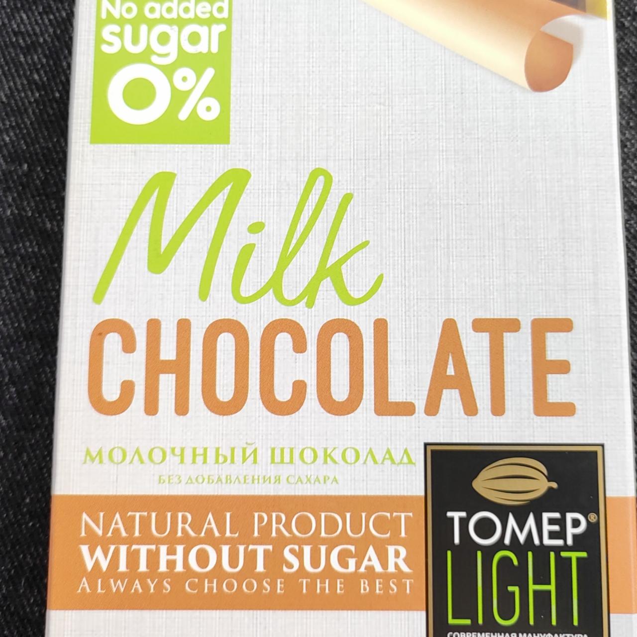 Фото - Молочный шоколад без добавления сахара Tomer