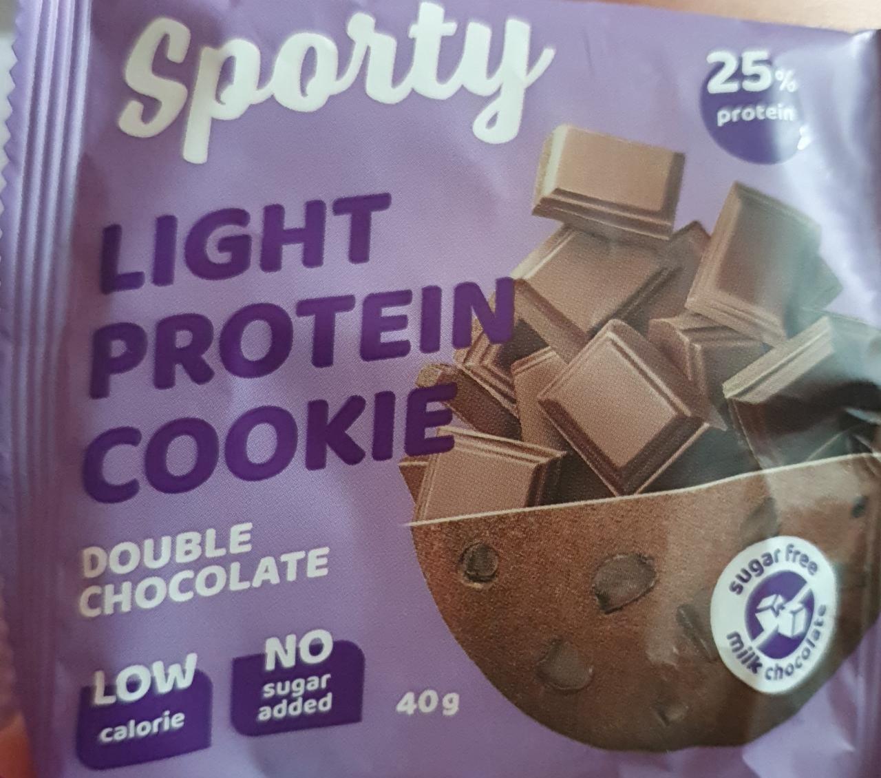 Фото - Печенье протеиновое двойной шоколад Light Protein Cookie Sporty