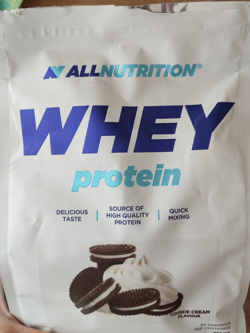 Фото - Протеин сывороточный cookie cream flavour Allnutrition
