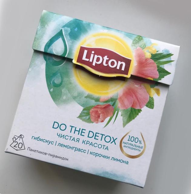 Фото - Напиток травяной LIPTON DO THE DETOX с гибискусом, лемонграссом и корочками лимона