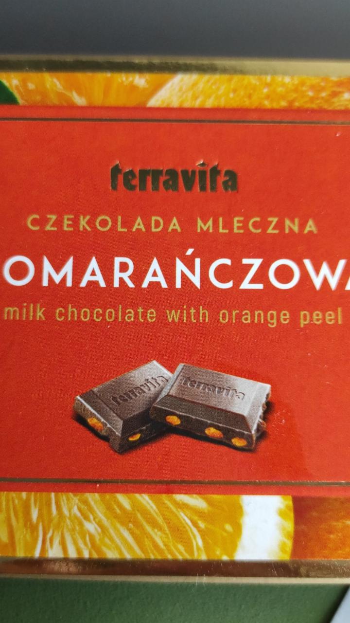 Фото - молочный шоколад с апельсиновой цедрой Terravita