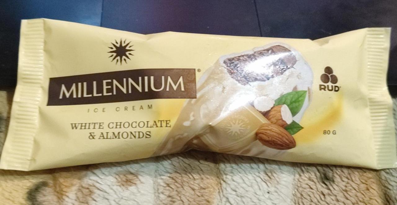 Фото - Мороженое в белом шоколаде с миндалем White Chocolate & Almonds Millennium Rud