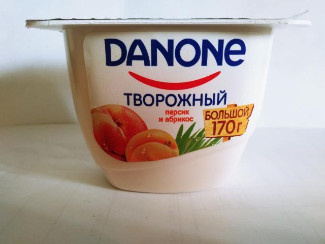 Фото - Danone творожный персик и абрикос
