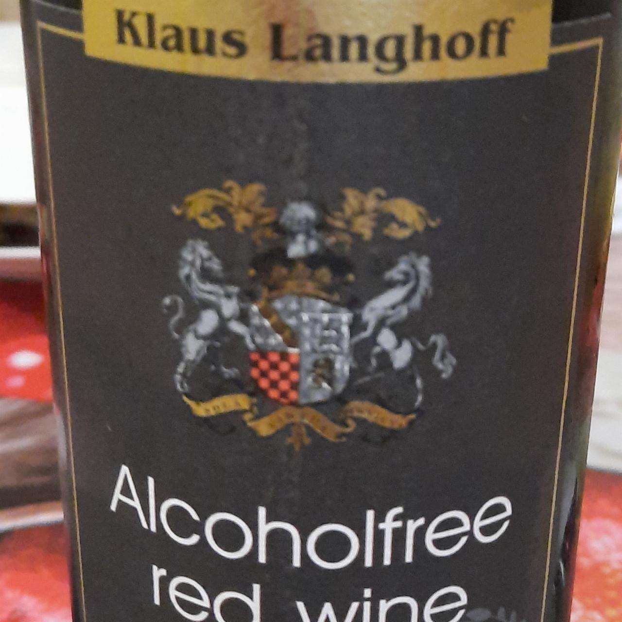 Фото - Вино безалкогольное сладкое красное Клаус Лангхофф Alcoholfree Redwine Klaus Langhoff