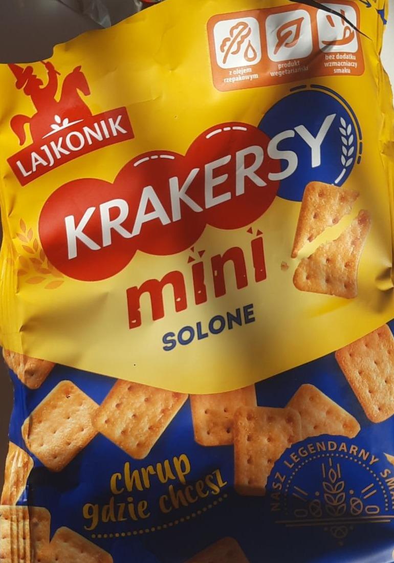 Фото - Крекер мини соленый Krakersy Mini Solone Lajkonik
