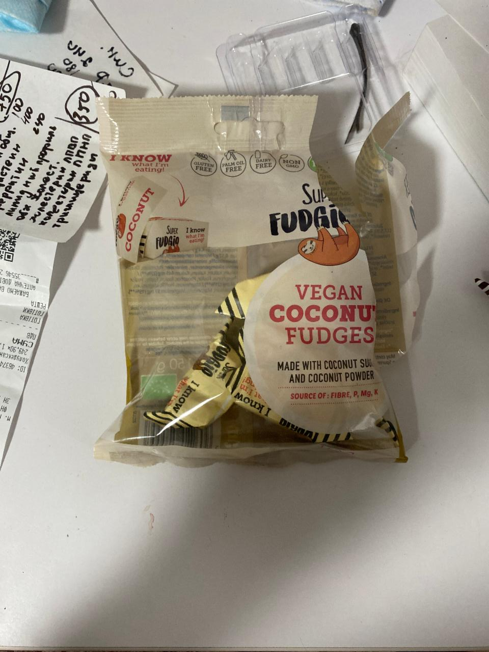 Фото - Конфеты карамель кокос органические Super Fudgio