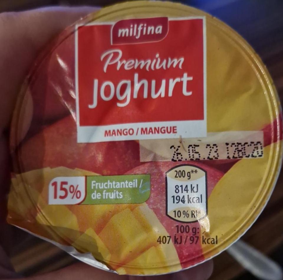 Фото - Premium yoghurt mango Milfina