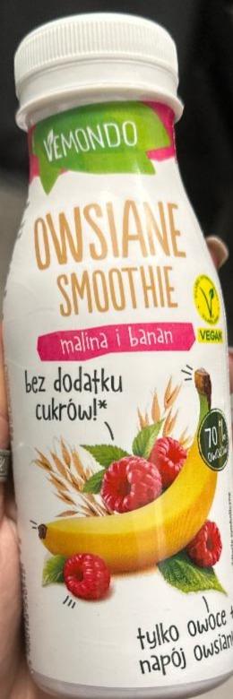 Фото - Овсяное смузи Owsiane smoothie malina i banan Vemondo