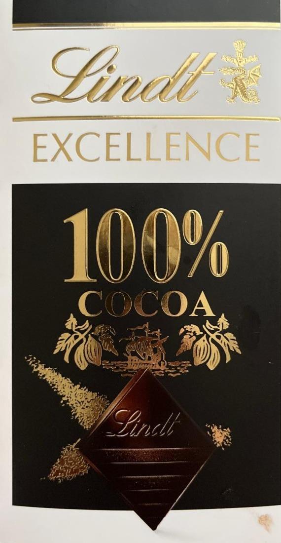 Фото - Шоколад excellence 100% cocoa Lindt