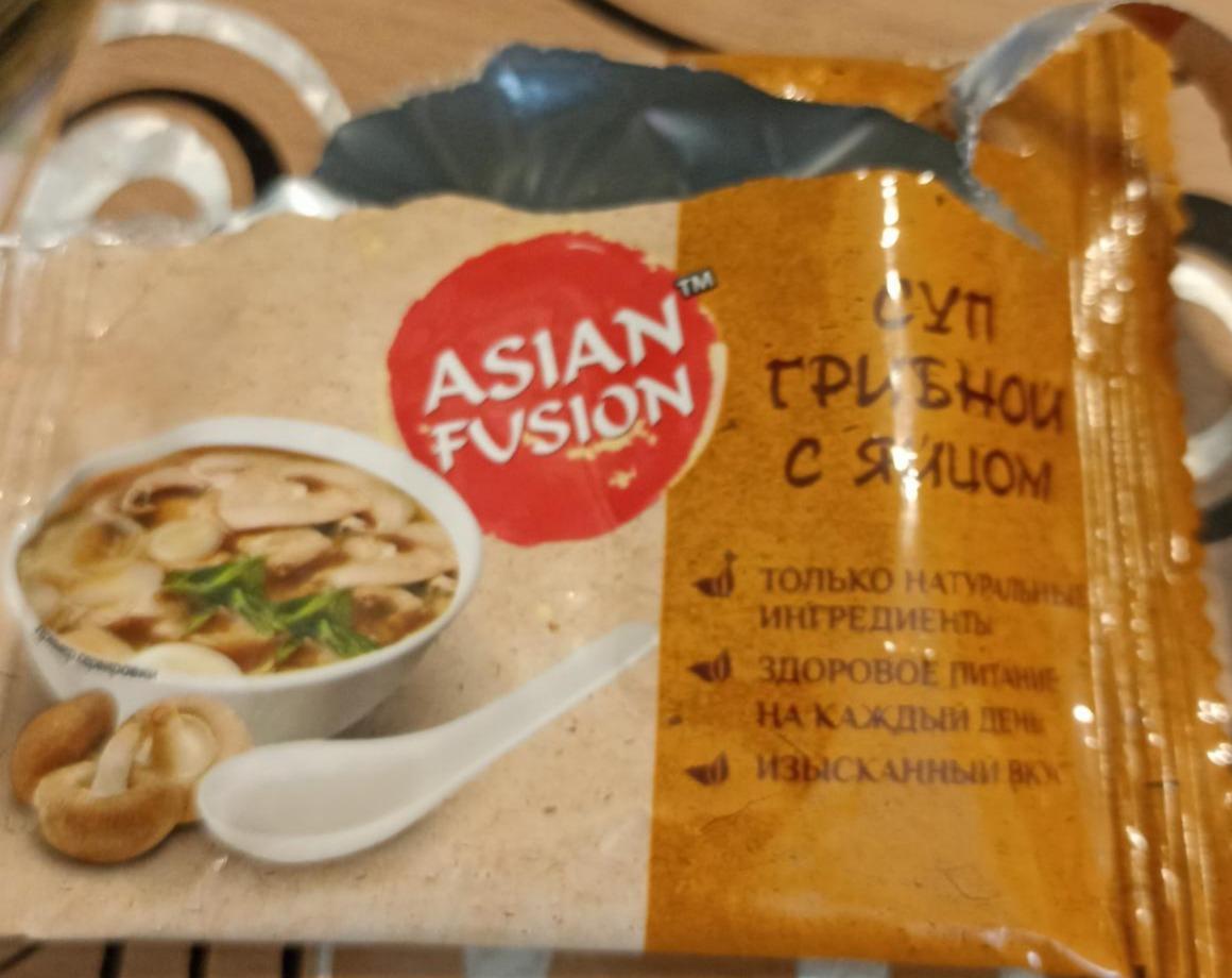 Фото - Суп грибной с яйцом Asian fusion
