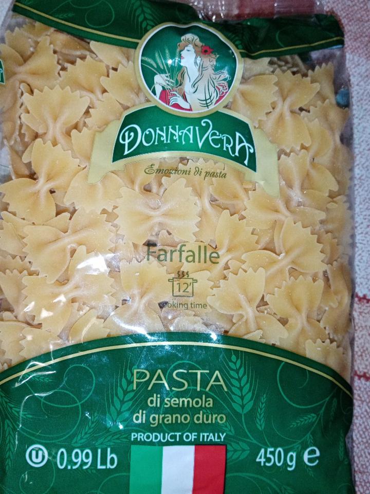 Фото - макаронные изделия Бантики pasta donna vera