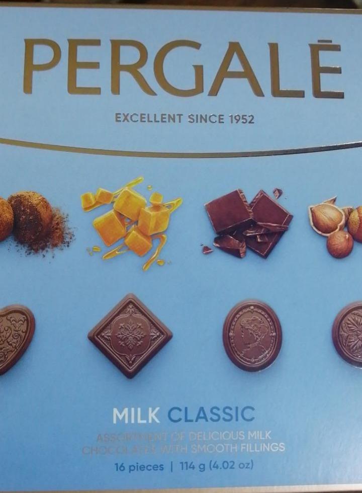 Фото - Конфеты с начинкой молочный шоколад milk classic Pergale