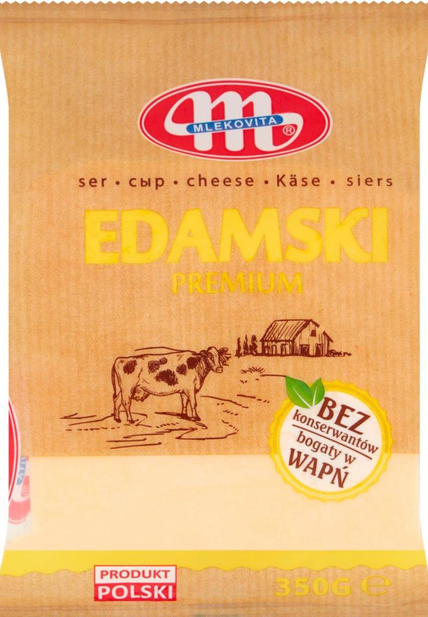 Фото - Сыр твердый сычужный Edamski Mlekovita