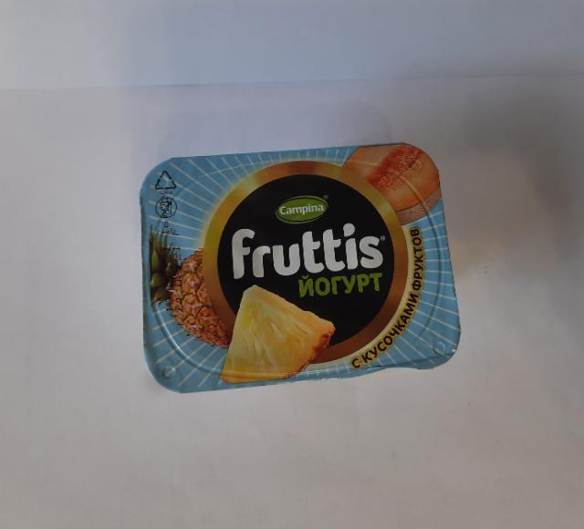 Фото - Йогурт с ананасом и дыней 3% 'Fruttis'