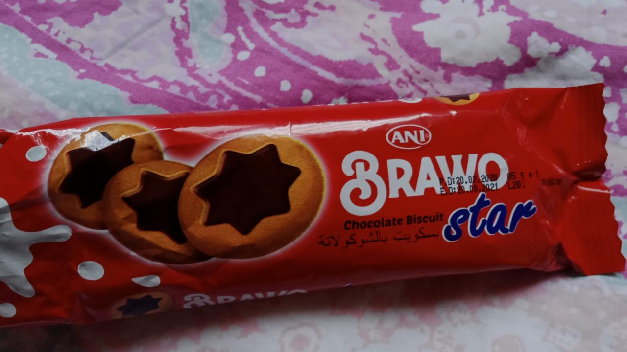 Фото - печенье Bravo star chocolate biscuit Ani