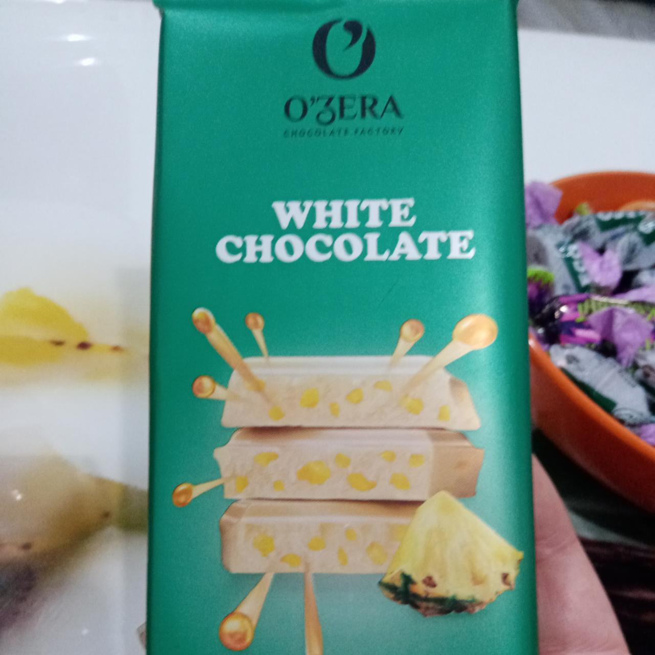 Фото - белый шоколад ананас и карамель O'ZERA