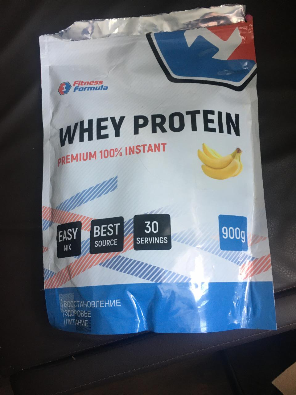 Фото - протеин банан Whey protein premium 100% instant Fitness formula