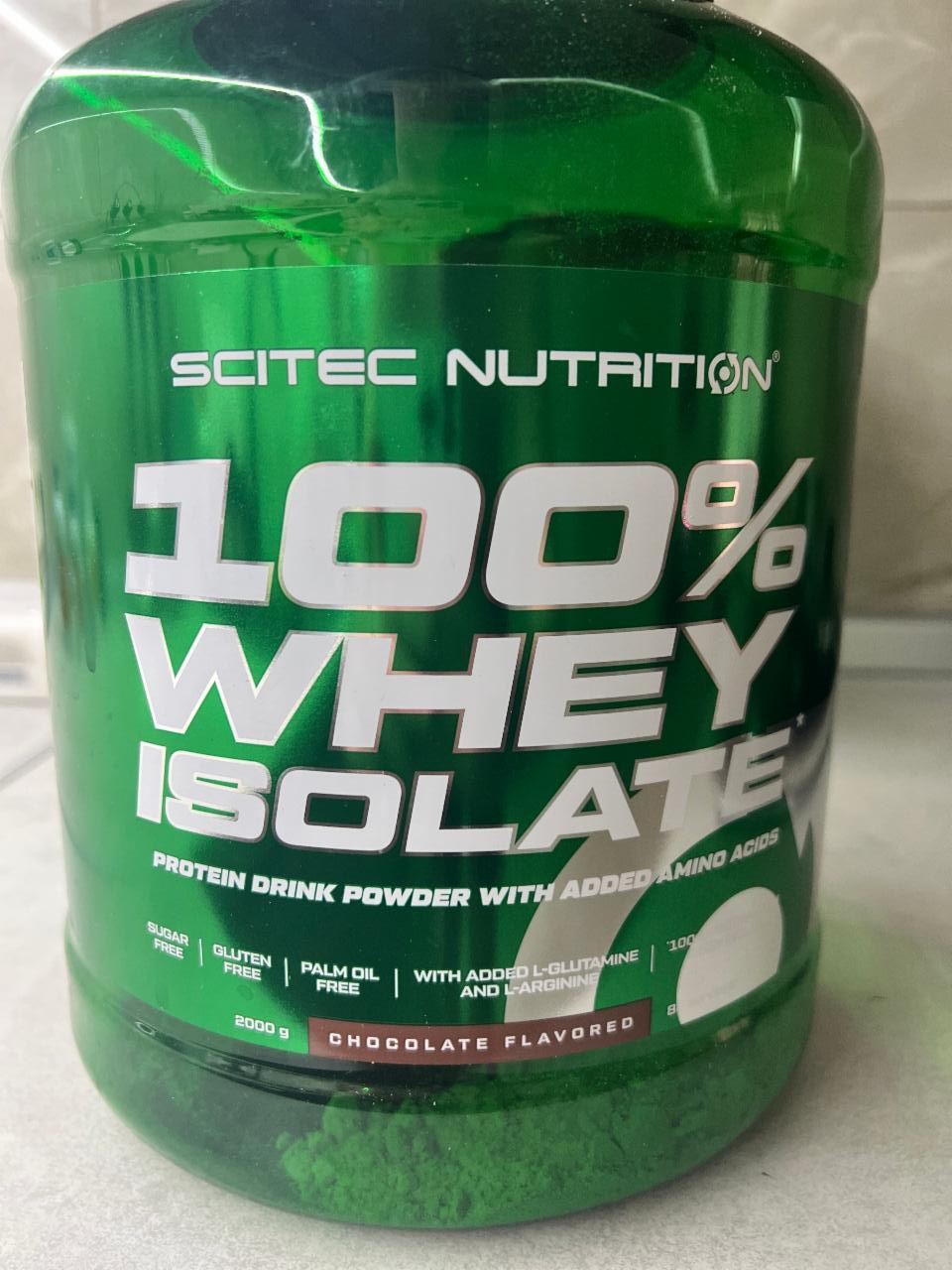 Фото - 100% изолят сывороточного протеина шоколадный Scitec Nutrition