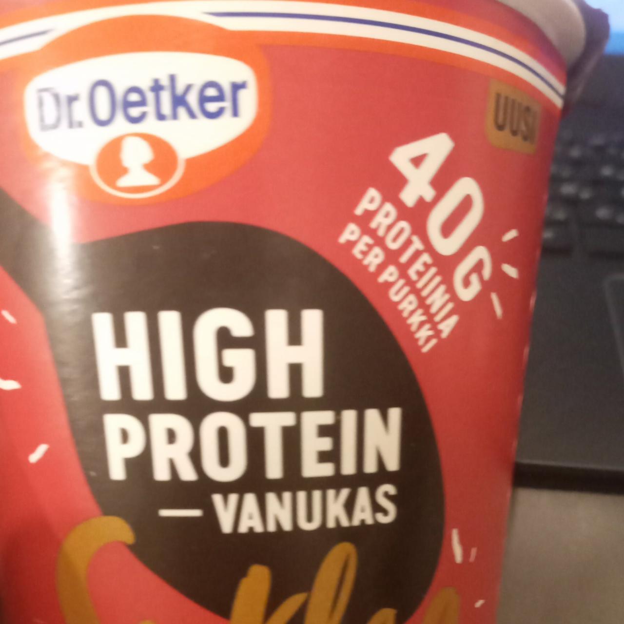 Фото - High protein pudding choco Dr.Oetker
